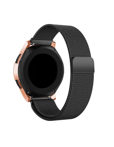 Universal Klockarmband Milanesisk Loop 22mm - Svart