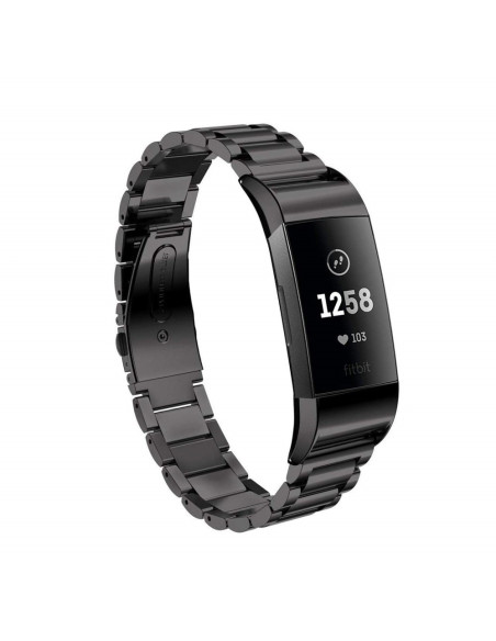 Metallarmband Fitbit Charge 3 Svart