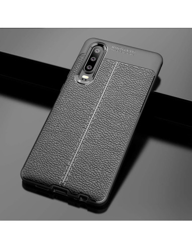 Huawei P30 Stöttåligt &amp; Stötdämpande Skal LeatherBack