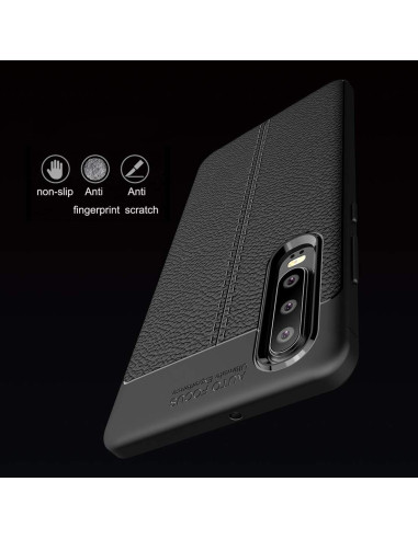 Huawei P30 Stöttåligt &amp; Stötdämpande Skal LeatherBack
