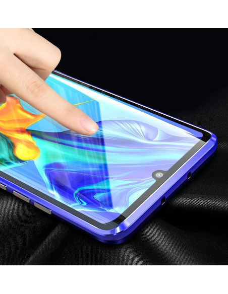 Huawei P30 Pro Heltäckande Premium Skal Glassback V4