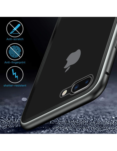 iPhone 7 Heltäckande Premium Skal Glassback V4