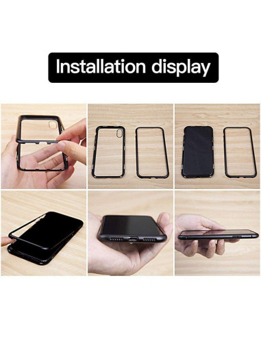 iPhone 7 Heltäckande Premium Skal Glassback V4