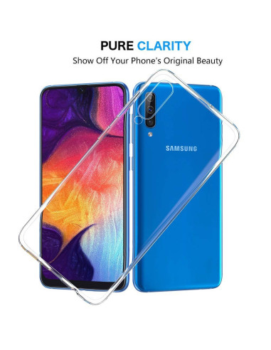 Samsung A50 Stöttåligt Genomskinligt Skal Simple (SM-A505FN)