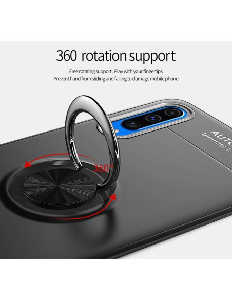 Samsung A50 Praktisk Stöttåligt Skal med Ringhållare V3 (SM-A505FN)