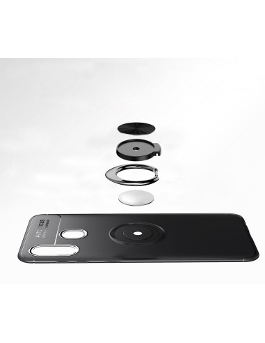 Samsung A40 Praktisk Stöttåligt Skal med Ringhållare V3