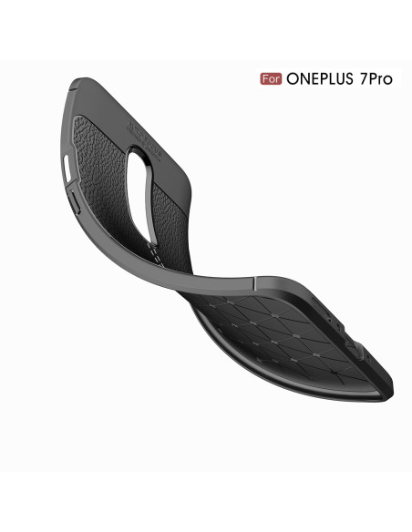 OnePlus 7 Pro Exklusiv Stöttåligt & Stötdämpande Skal LeatherBack®