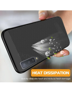 Samsung A7 2018 Stötdämpande Ultratunn Gummibelagd Skal Breeze 2
