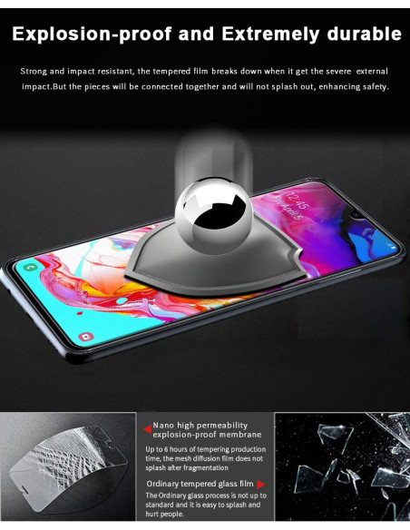 Samsung Galaxy A70 Härdat glas 0.26mm 2.5D 9H (SM-705F)