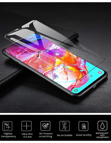 Samsung Galaxy A70 Härdat glas 0.26mm 2.5D 9H (SM-705F)