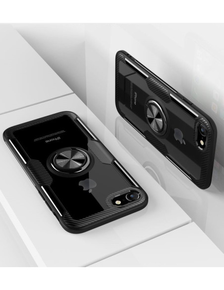 iPhone 8 Plus Praktisk Stöttåligt Skal med Ringhållare V4