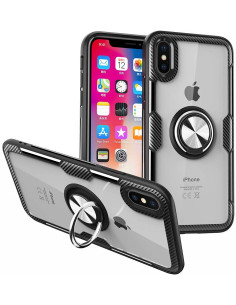 iPhone XS Max Praktisk Stöttåligt Skal med Ringhållare V4