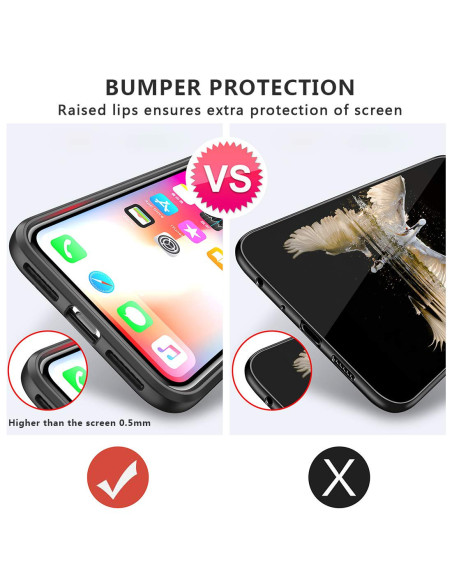 iPhone XS Max Praktisk Stöttåligt Skal med Ringhållare V4