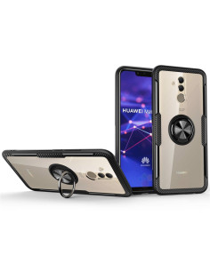 Mate 20 Lite Praktisk Stöttåligt Skal med Ringhållare V4