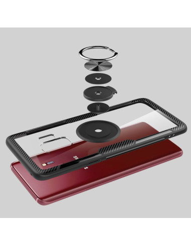 Samsung S9 Praktisk Stöttåligt Skal med Ringhållare V4