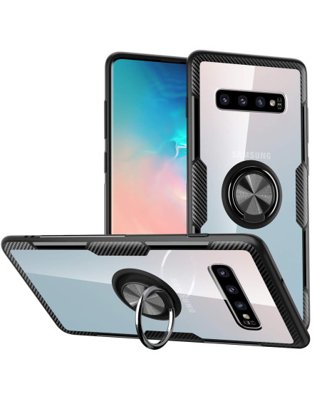 Samsung S10e Praktisk Stöttåligt Skal med Ringhållare V4 (SM-G970F)