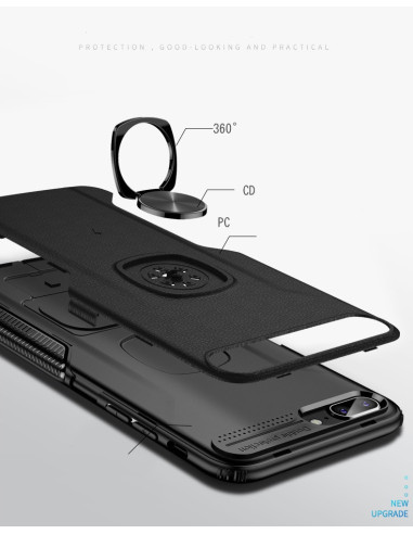 iPhone XR Praktisk Stöttåligt Skal med Ringhållare V5