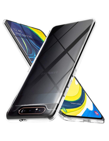 Samsung A80 Stöttåligt Genomskinligt Skal Simple