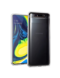 Samsung A80 Stöttåligt Genomskinligt Skal Simple 2