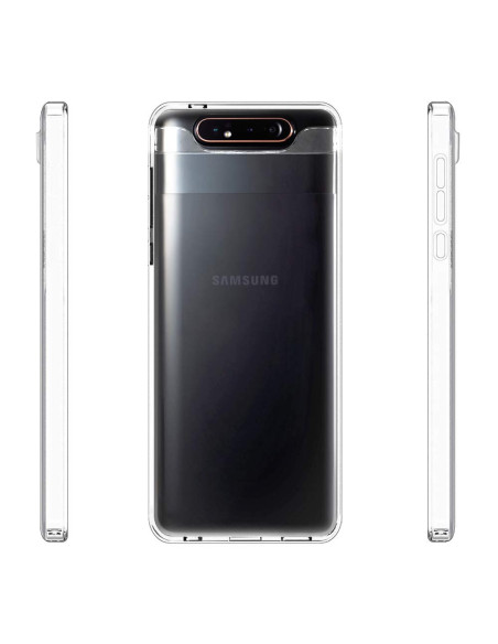 Samsung A80 Stöttåligt Genomskinligt Skal Simple