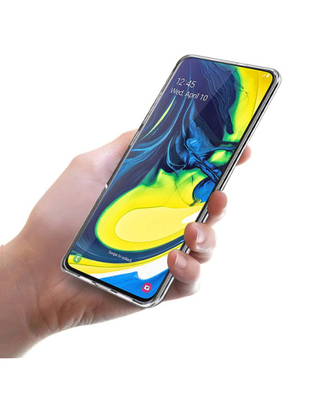 Samsung A80 Stöttåligt Genomskinligt Skal Simple