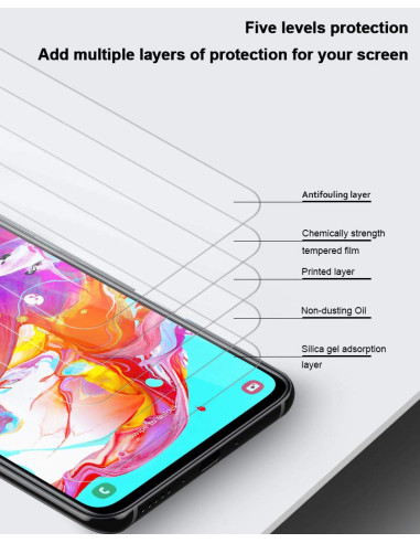Samsung Galaxy A80 Härdat glas 0.26mm 2.5D 9H