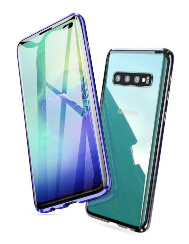 Samsung S10 Plus Exklusiv Stötdämpande Premium Skal Glassback® V4
