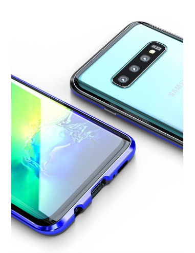 Samsung S10 Plus Exklusiv Stötdämpande Premium Skal Glassback® V4