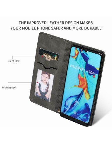 Huawei P30 Pro Exklusiv Flipfodral Kortfack Mocka®