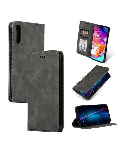Samsung A70 Flipfodral Kortfack Mocka