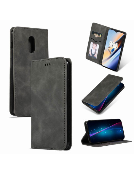OnePlus 6T Exklusiv Flipfodral Kortfack Mocka®