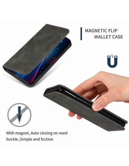 OnePlus 6T Exklusiv Flipfodral Kortfack Mocka®