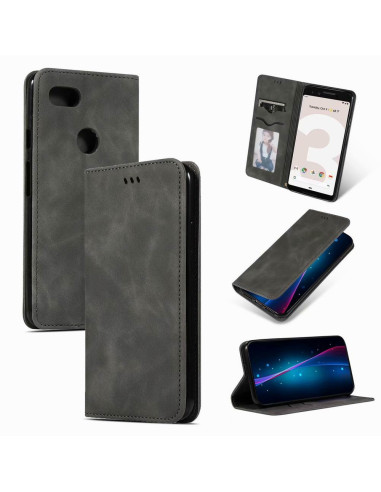Google Pixel 3 XL Flipfodral Kortfack Mocka