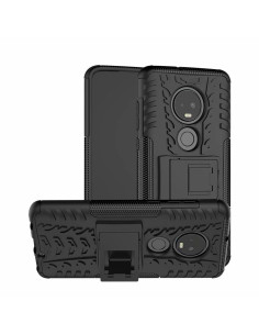 Stöttåligt skal för Motorola Moto G7 Plus med utfällbart stöd, sett från sidan