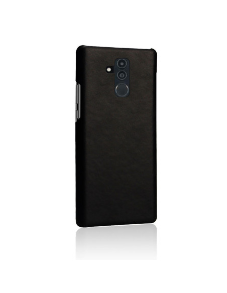 Mate 20 Lite Ultratunt Vintage Skal Jazz i svart PU-läder, sett snett bakifrån