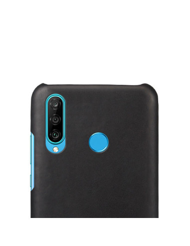 Baksidan av det svarta vintage skalet Jazz för Huawei P30 Lite med kamerautskärning