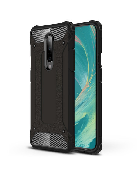 OnePlus 7 SlimArmor skal i svart med upphöjd ram och hårdplastdetaljer