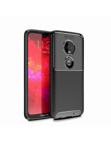 Motorola Moto G7 Plus Stöttåligt Skal FullCarbon V4