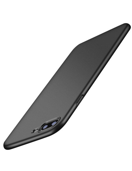 Mattsvart skal för iPhone 7 Plus, sedd från sidan med slank design