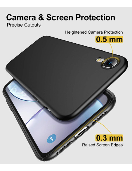 iPhone XR Ultratunt Mattsvart Skal Basic V2