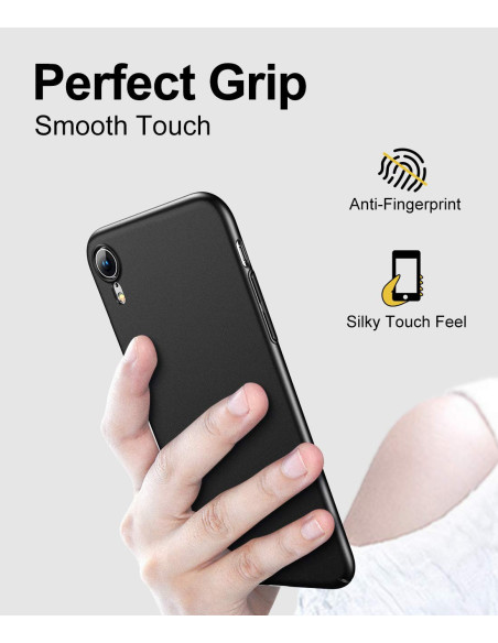 iPhone XR Ultratunt Mattsvart Skal Basic V2