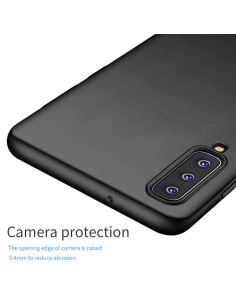 Samsung A7 2018 Ultratunt Mattsvart Skal Basic V2 2