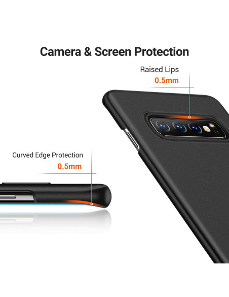 Samsung S10 Plus Ultratunt Mattsvart Skal Basic V2