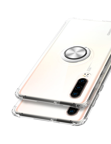 Huawei P30 Stöttåligt Skal med Ringhållare Fresh