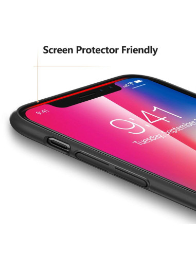iPhone X Ultratunt Mattsvart Skal Basic V2