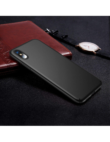 iPhone X Ultratunt Mattsvart Skal Basic V2