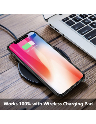 iPhone X Ultratunt Mattsvart Skal Basic V2