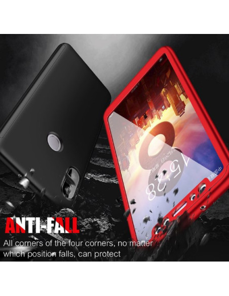 Redmi Note 7 360° 3in1 FullCover Skal inkl. Härdat Glas - Svart