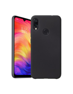 Xioami Redmi Note 7 Gummibelagd Mattsvart Silikon Skal