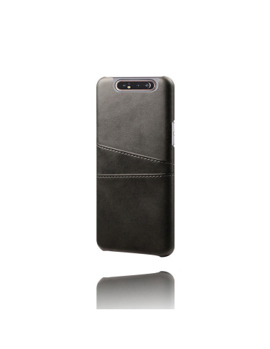 Samsung A80 skal med korthållare, sett från sidan med en detalj av retrodesignen